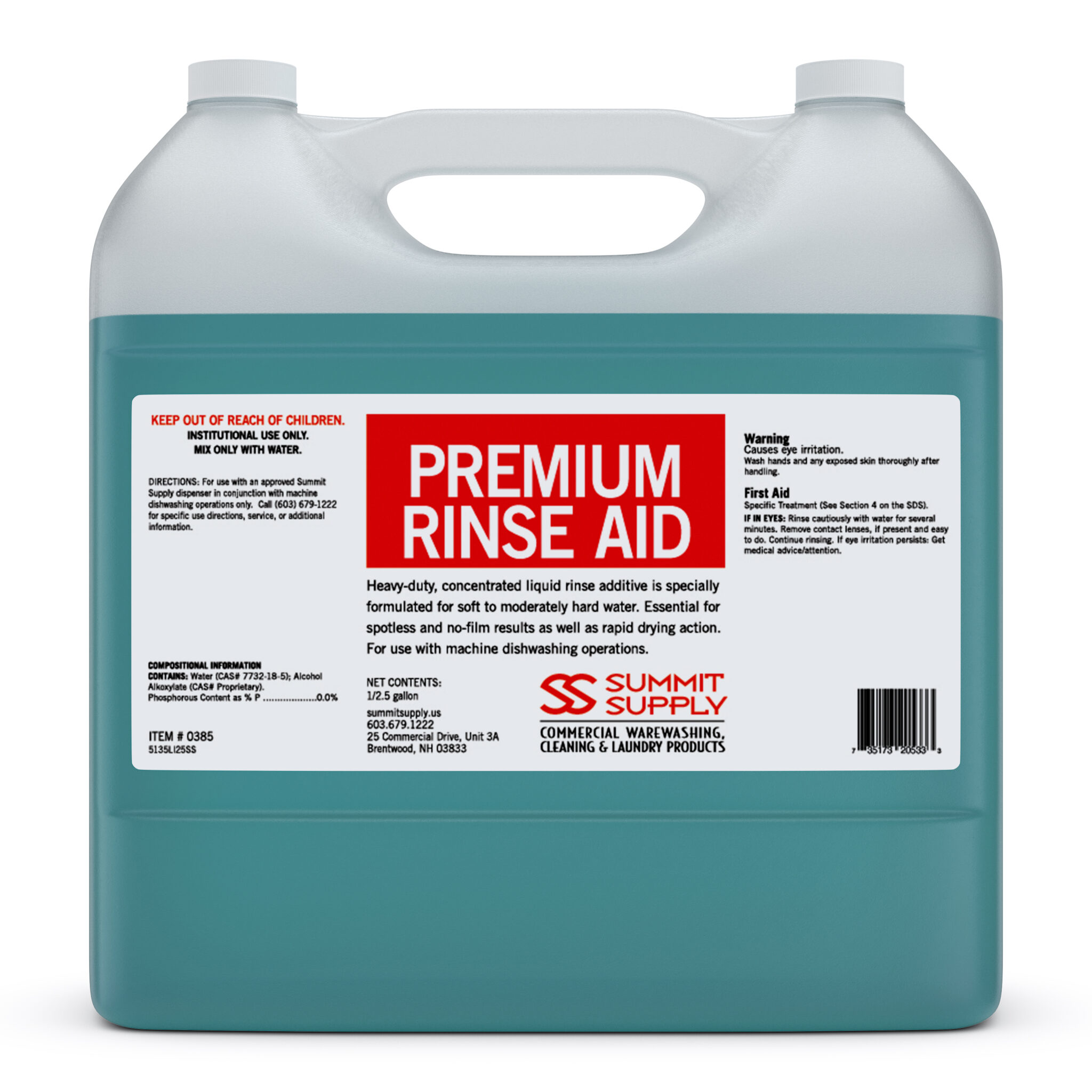 Machine Rinse Agents Summit Supply