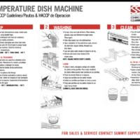 WALL CHART - HIGH TEMP DISHMACHINE