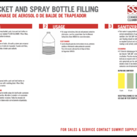 MOP BUCKET & SPRAY BOTTLE CHART