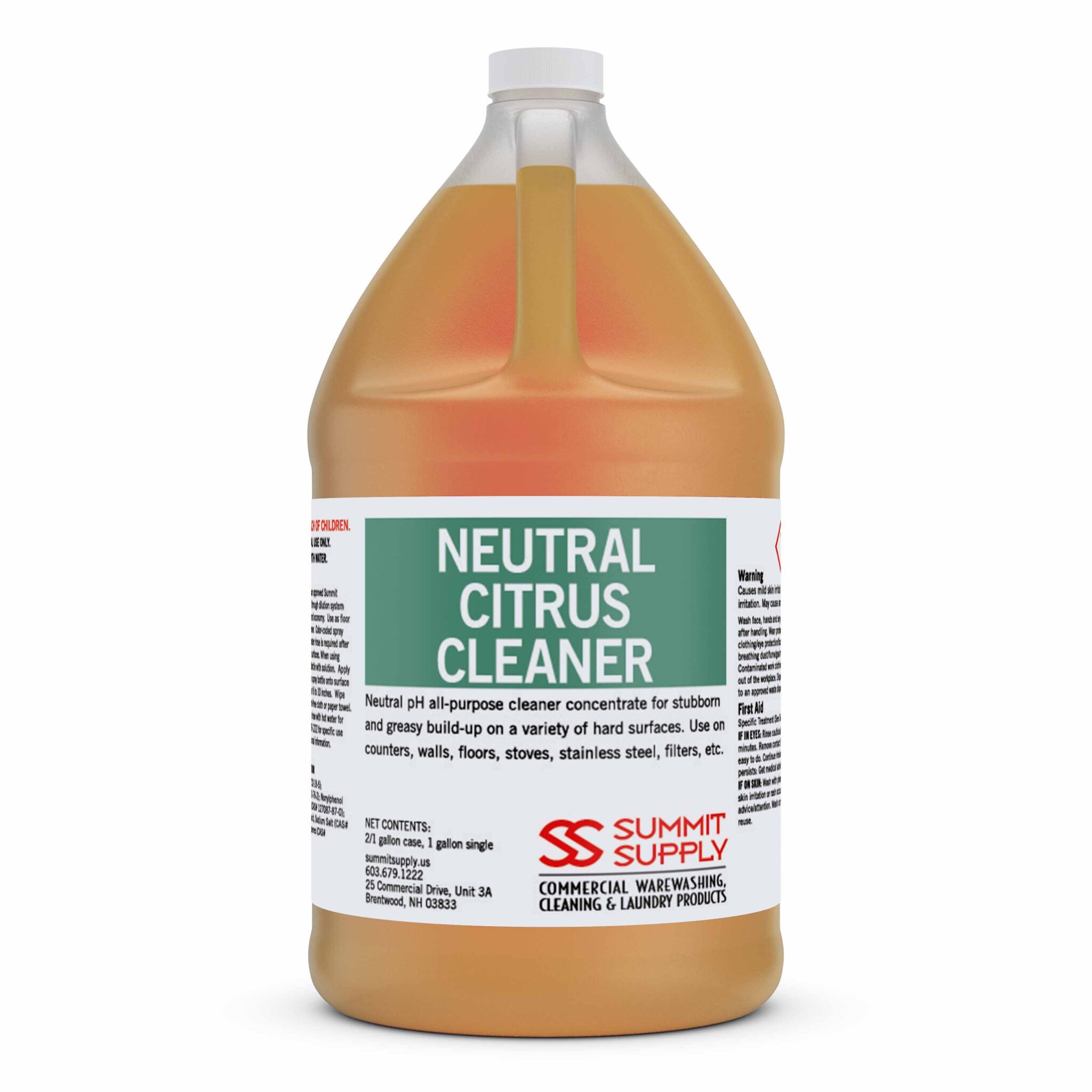 NEUTRAL CITRUS ALLPURPOSE CLEANER Summit Supply