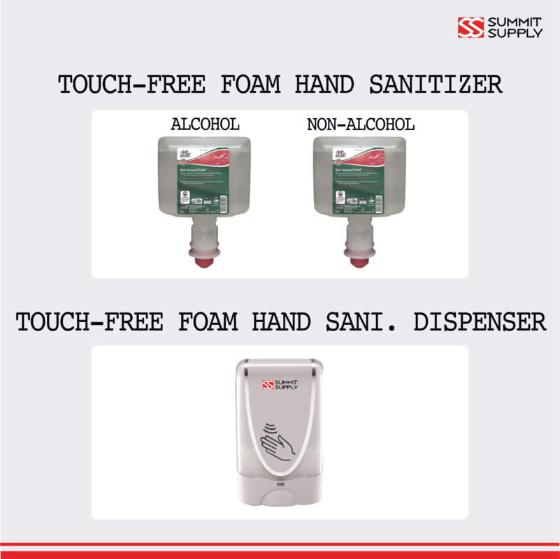 TOUCHFREE FOAMING HAND SANITIZER OPTIONS Summit Supply