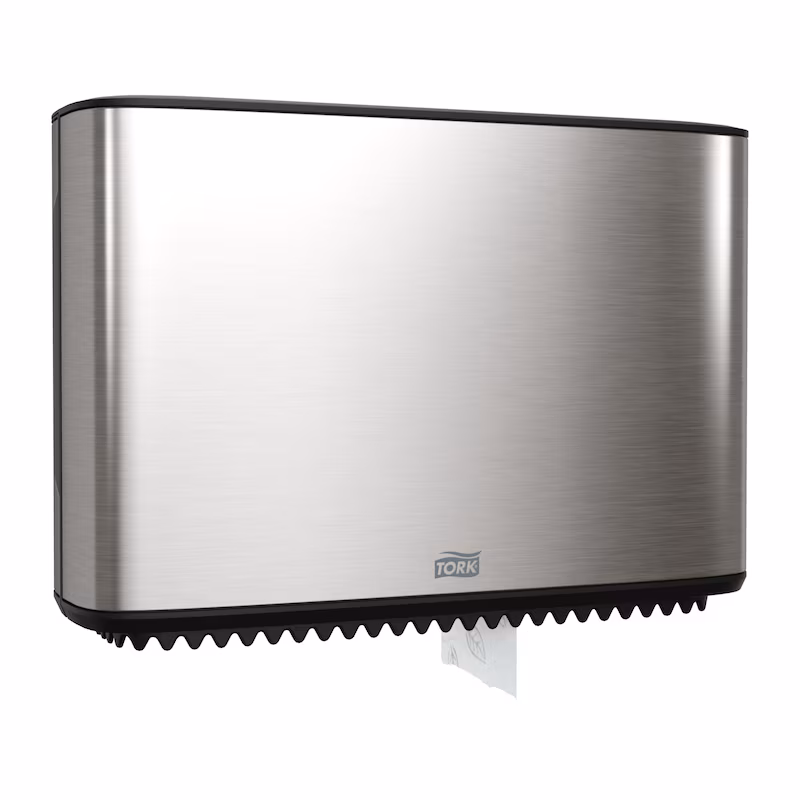 MINI JUMBO BATH TISSUE DISPENSER STAINLESS